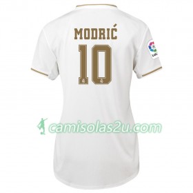Camisolas de Futebol Real Madrid Luka Modrić 10 Mulher Equipamento Principal 2019/20 Manga Curta